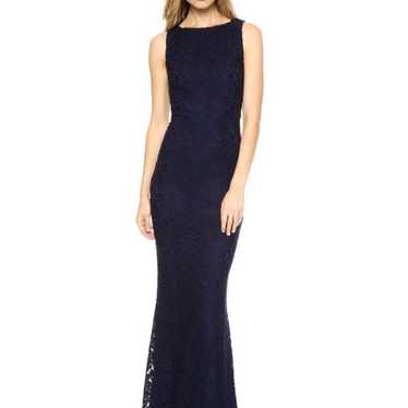 Alice & Olivia | Sachi Gown in Navy  Navy blue wit