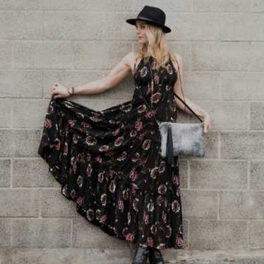 Free People Garden Party Black Boho Dress