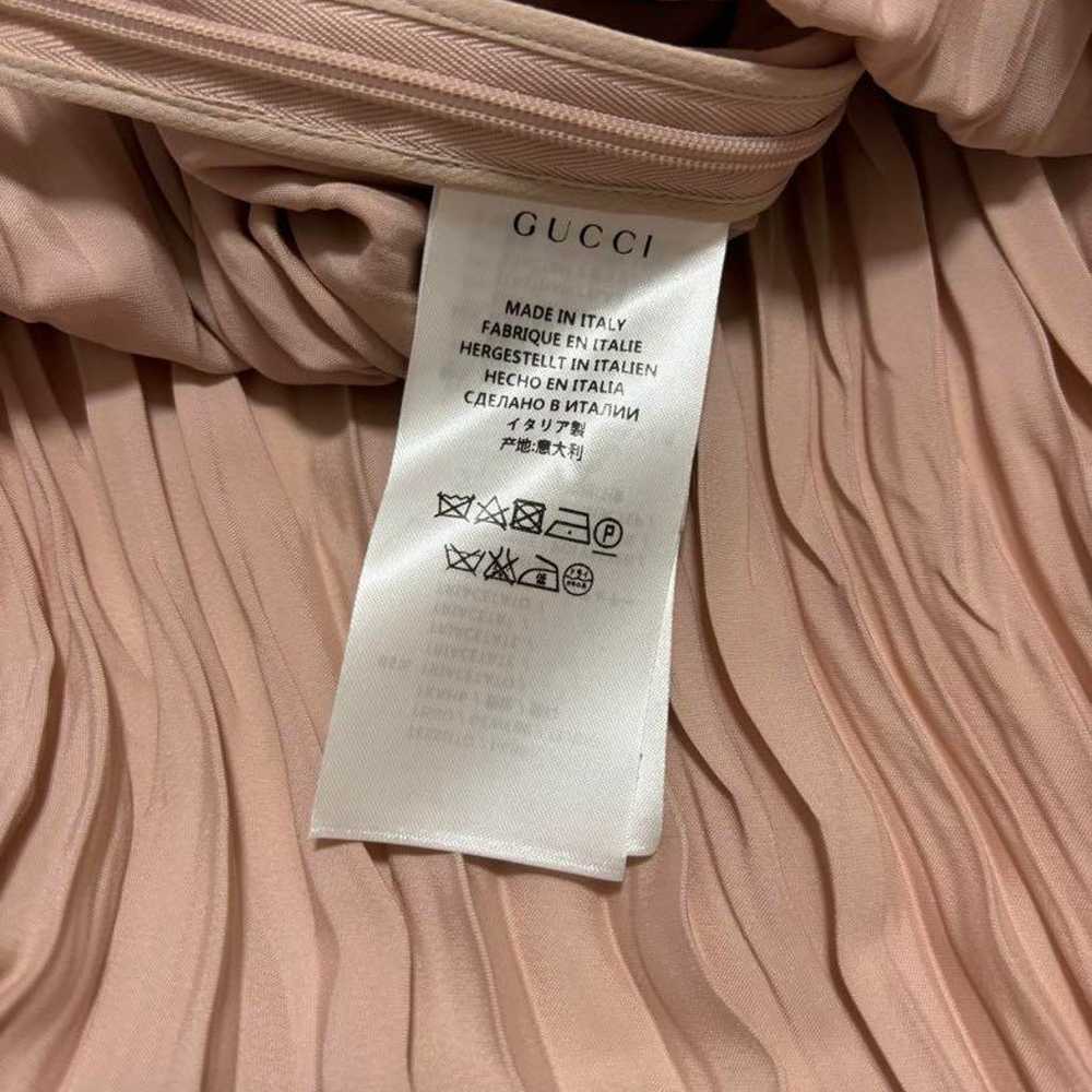 GUCCI Pink Pleated Sleeveless Dress - image 5