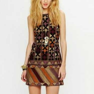 Free People Embroidered Boho Midi Dress - image 1