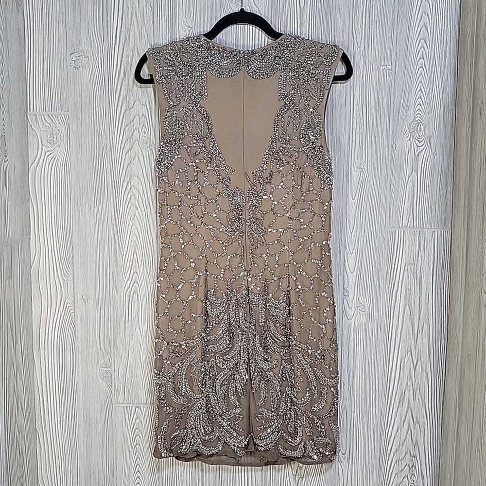 Scala Beaded Cocktail Mini Dress Women's Size 10 - image 4