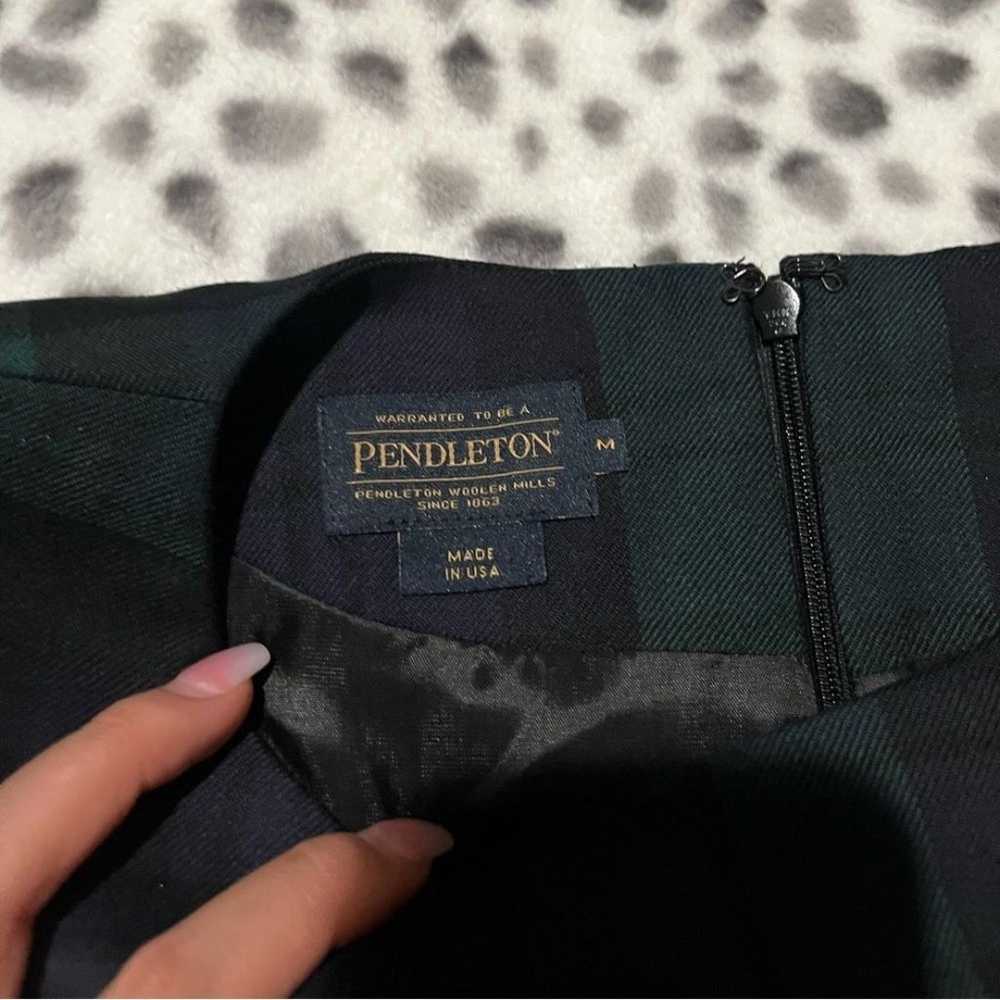 Pendleton maya wool green plaid dress - image 6