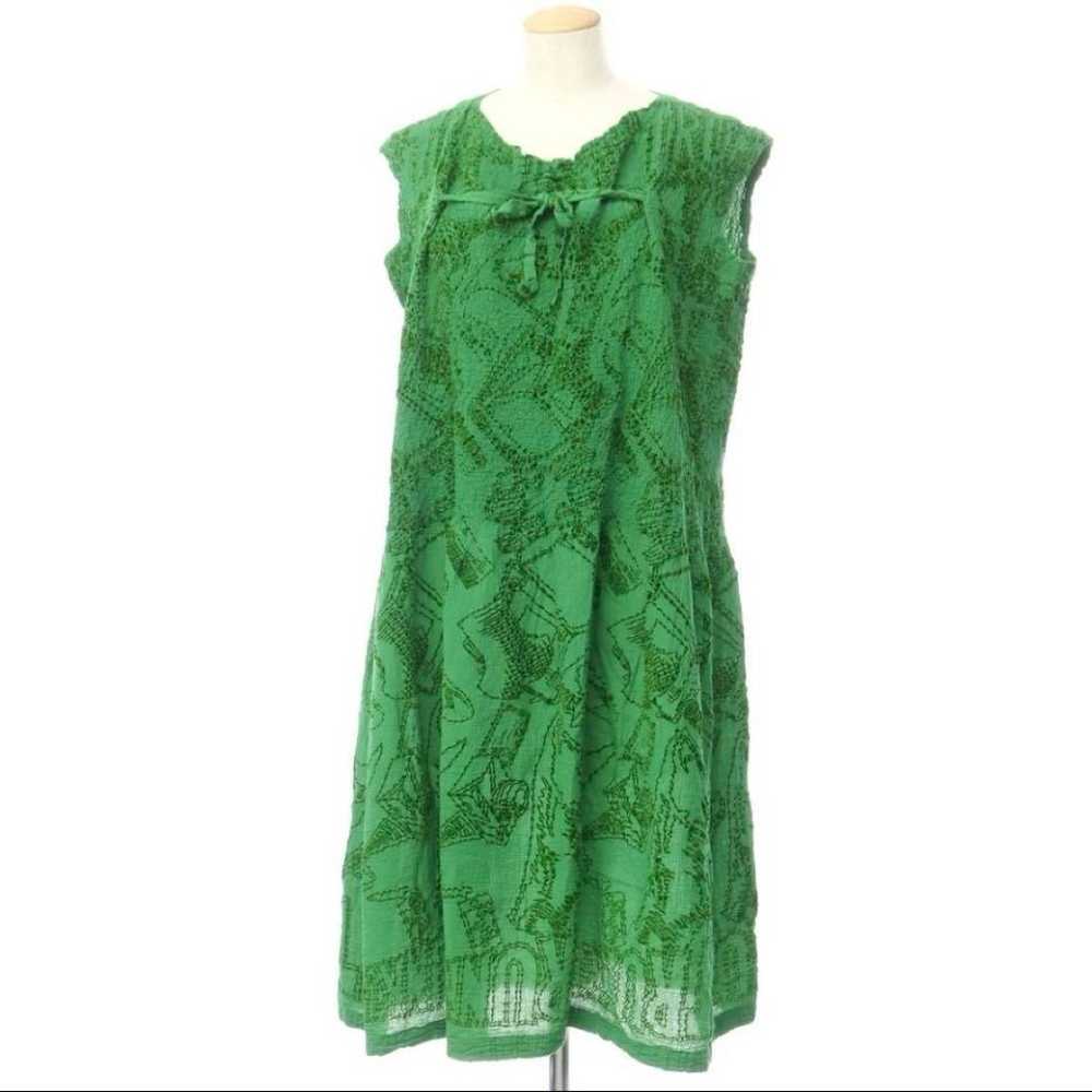 me ISSEY MIYAKE Pleated Dress Green (around size … - image 1