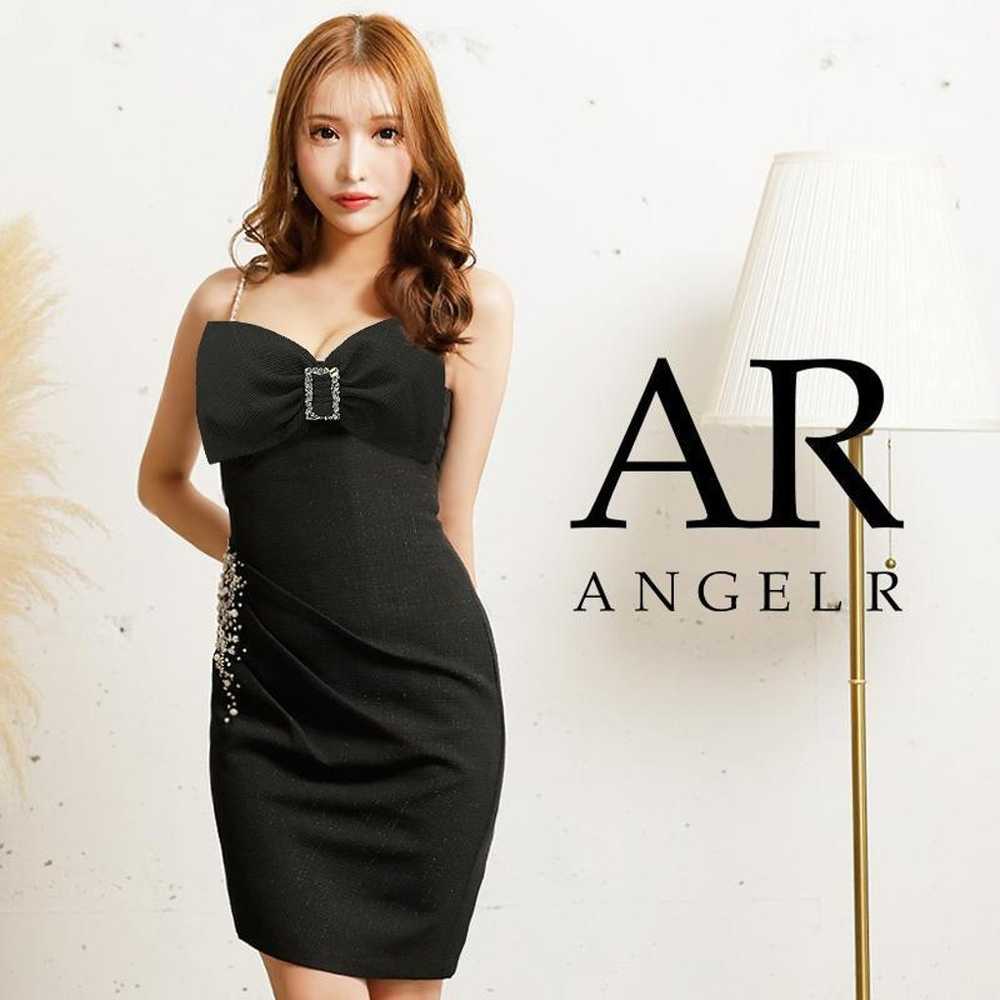 AngelR Angel R Big Ribbon Tight Mini Dress Black - image 2