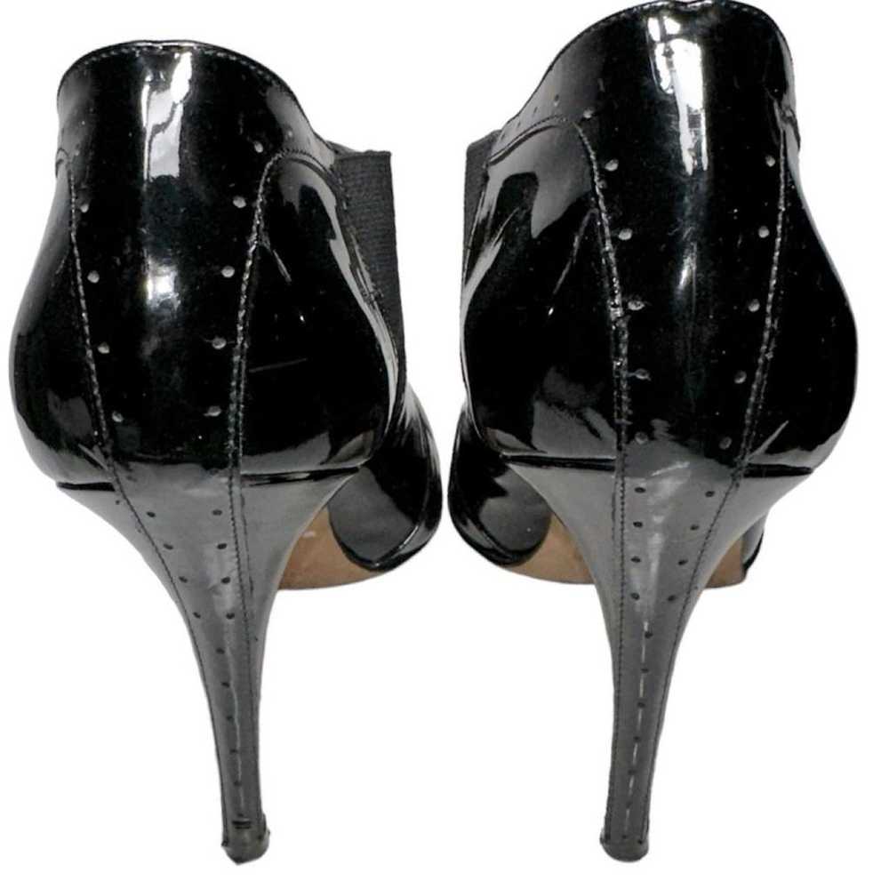 Manolo Blahnik Patent leather open toe boots - image 6