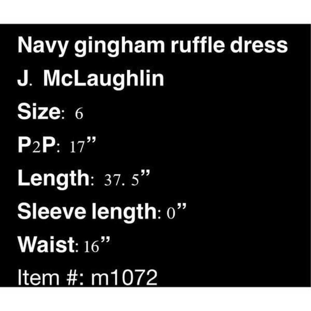 J. McLaughlin navy gingham ruffle dresses - image 9