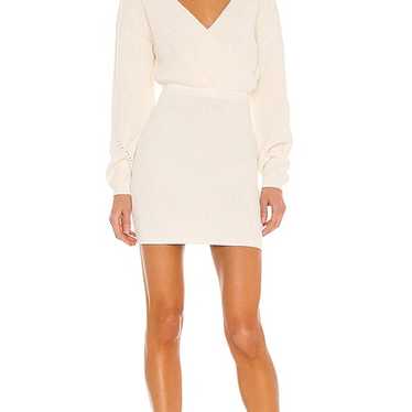 Tularosa Mia Surplice Mini Sweater Dress