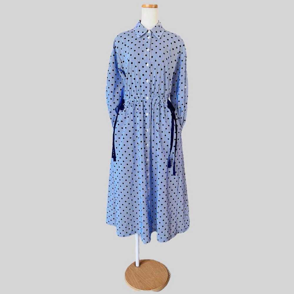 JASON WU Striped & Polka Dot Shirt Dress US2 Cott… - image 3