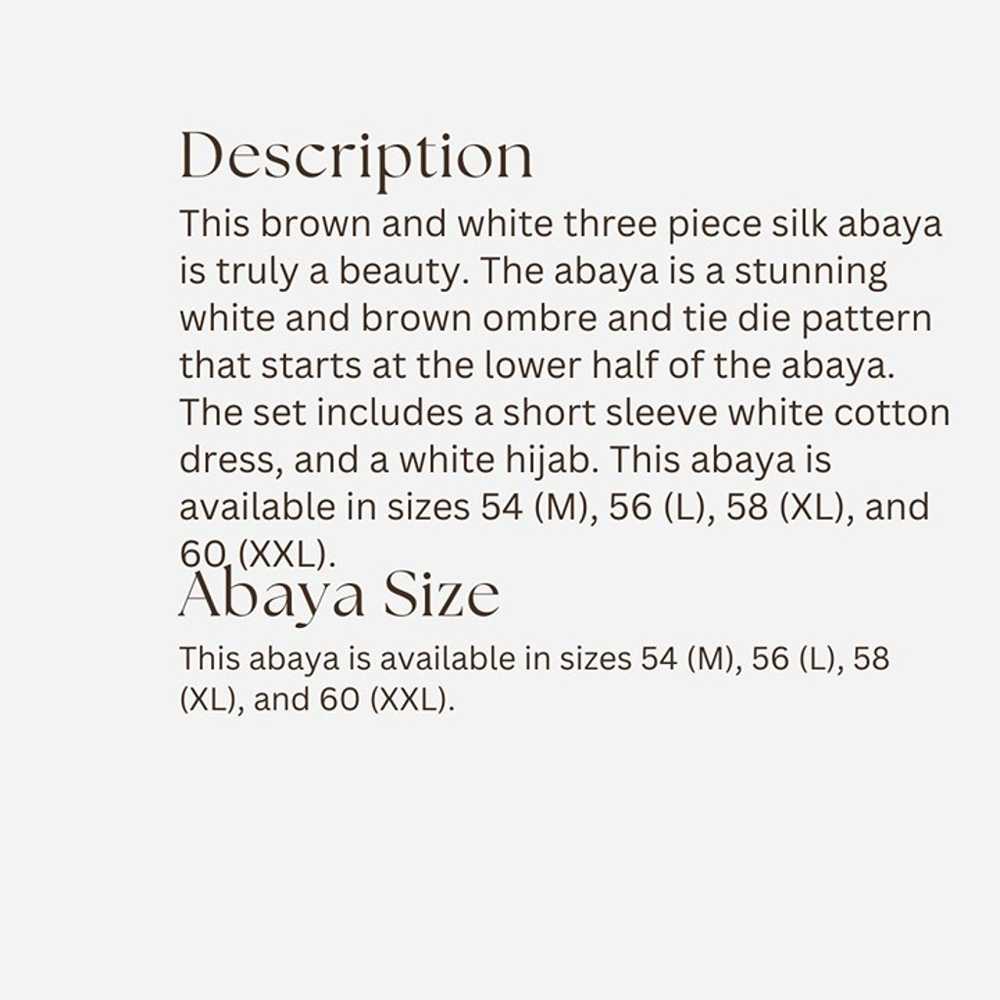 2024 New Abaya Design From Dubai 3 Piece Silk Whi… - image 6