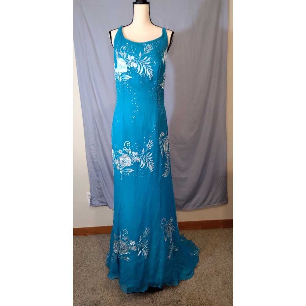 Avanti Beaded Silk Gown - image 1