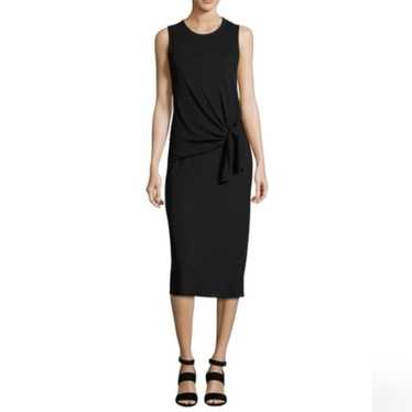 Theory Dorotea K Tie-Waist Cotton Midi Sleeveless 