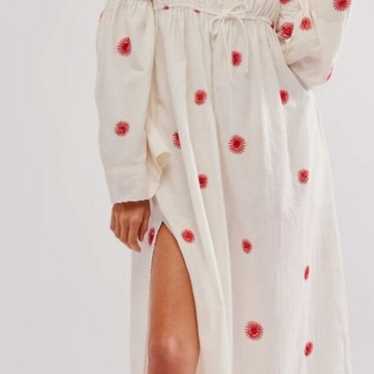 Free people embroidered sun Emory midi dress - image 1