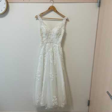 Wedding dress V-neck lace second-party pre-weddin… - image 1