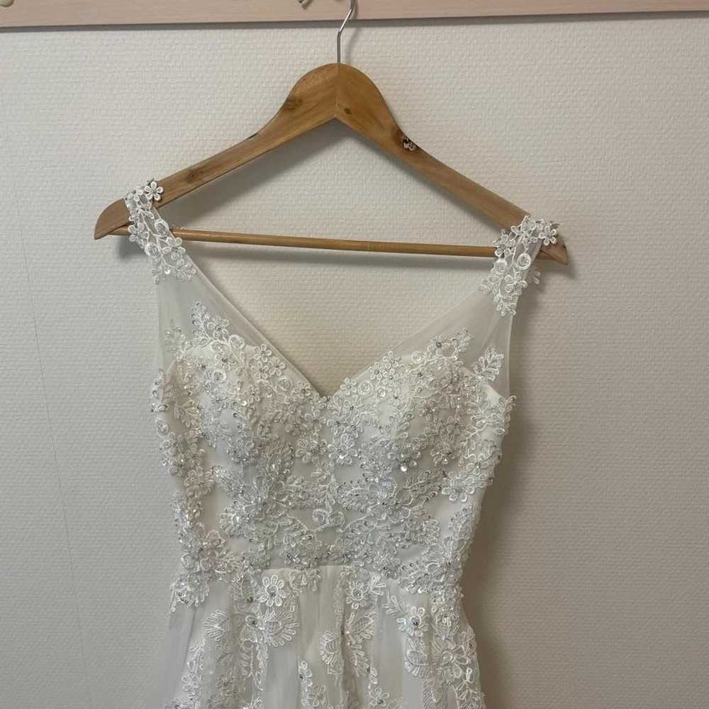 Wedding dress V-neck lace second-party pre-weddin… - image 2