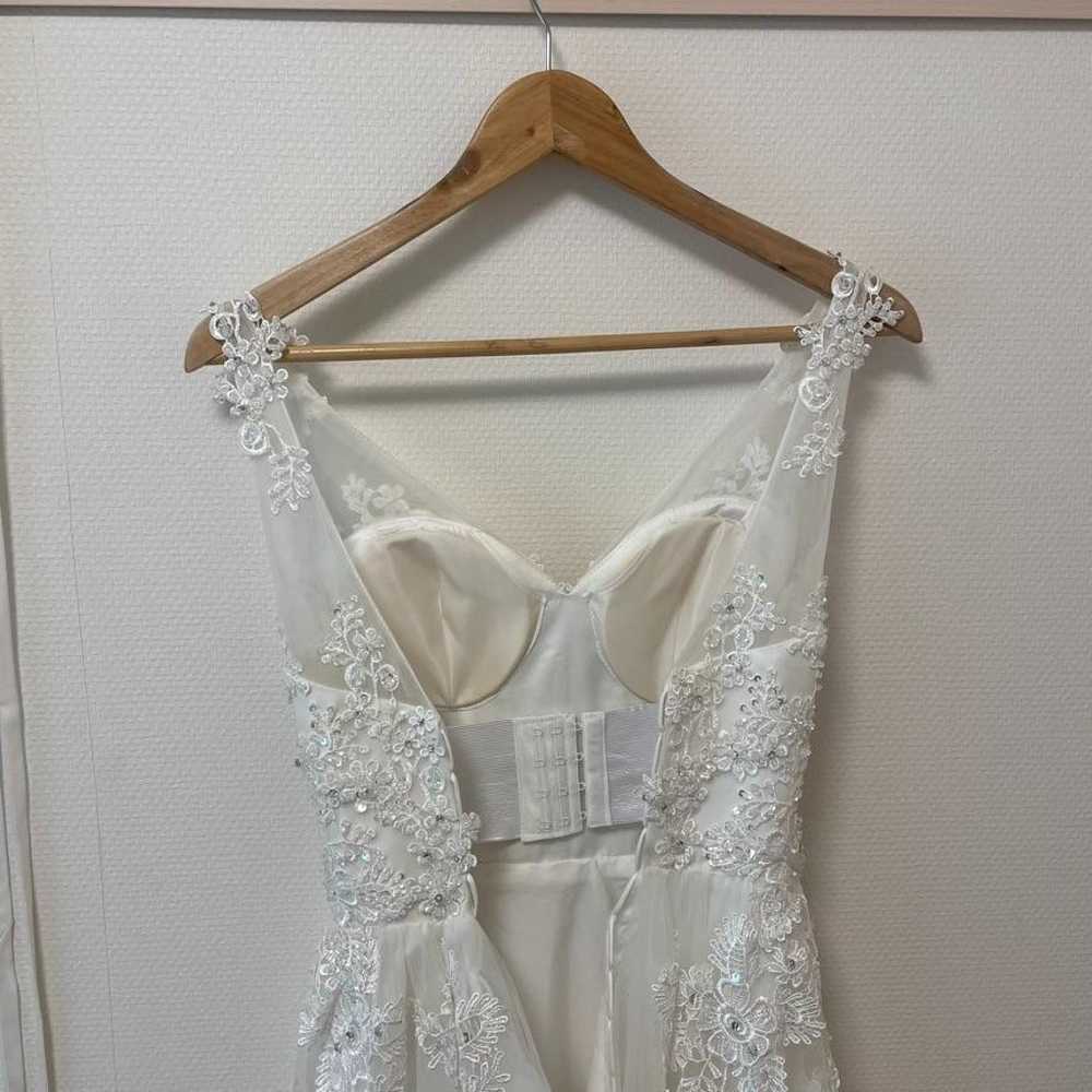 Wedding dress V-neck lace second-party pre-weddin… - image 7