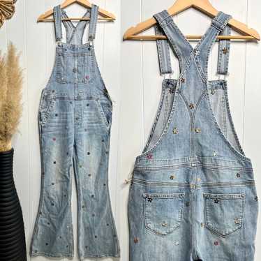 Free People overalls denim one-piece jumpsuit cot… - image 1