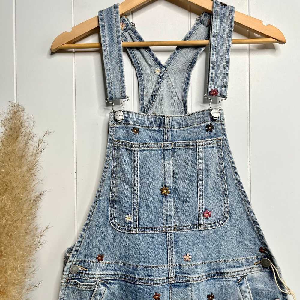 Free People overalls denim one-piece jumpsuit cot… - image 3