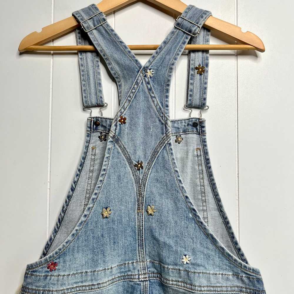 Free People overalls denim one-piece jumpsuit cot… - image 4