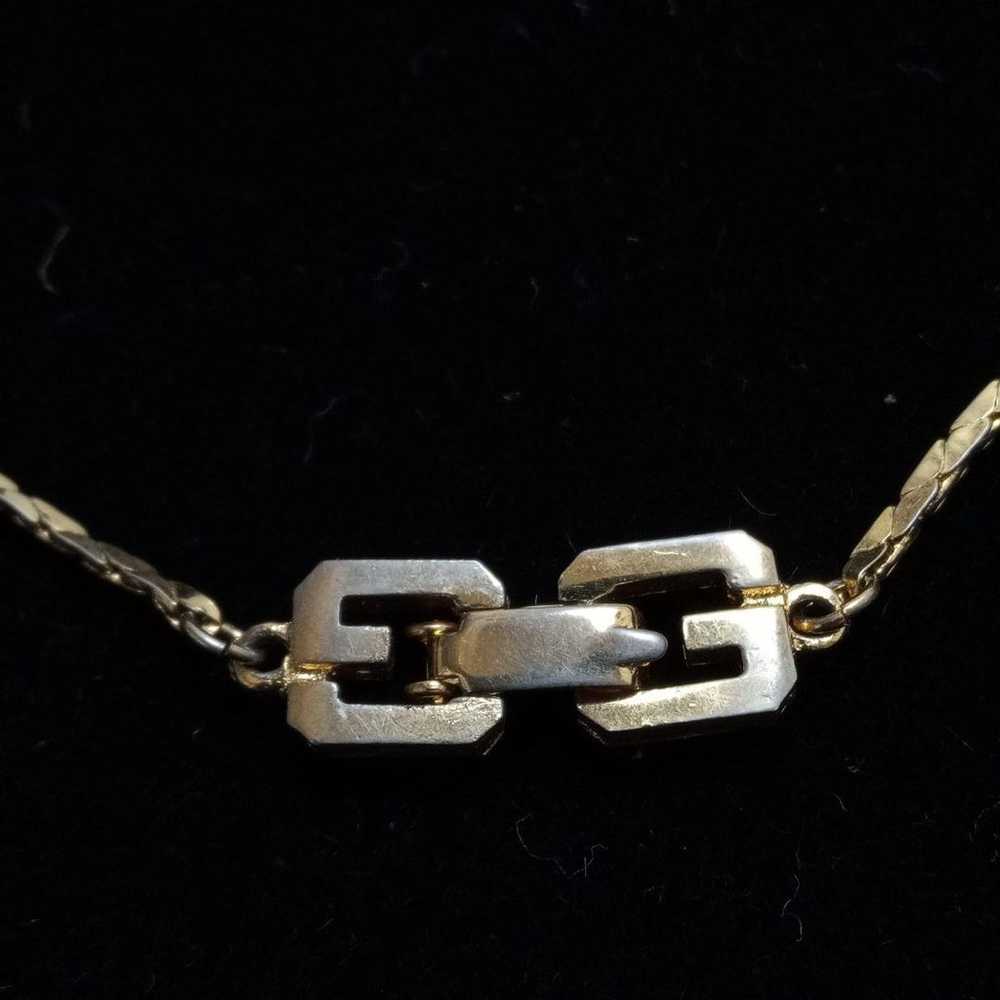 GIVENCHY Vintage Logo Necklace 1980【S463】 - image 6