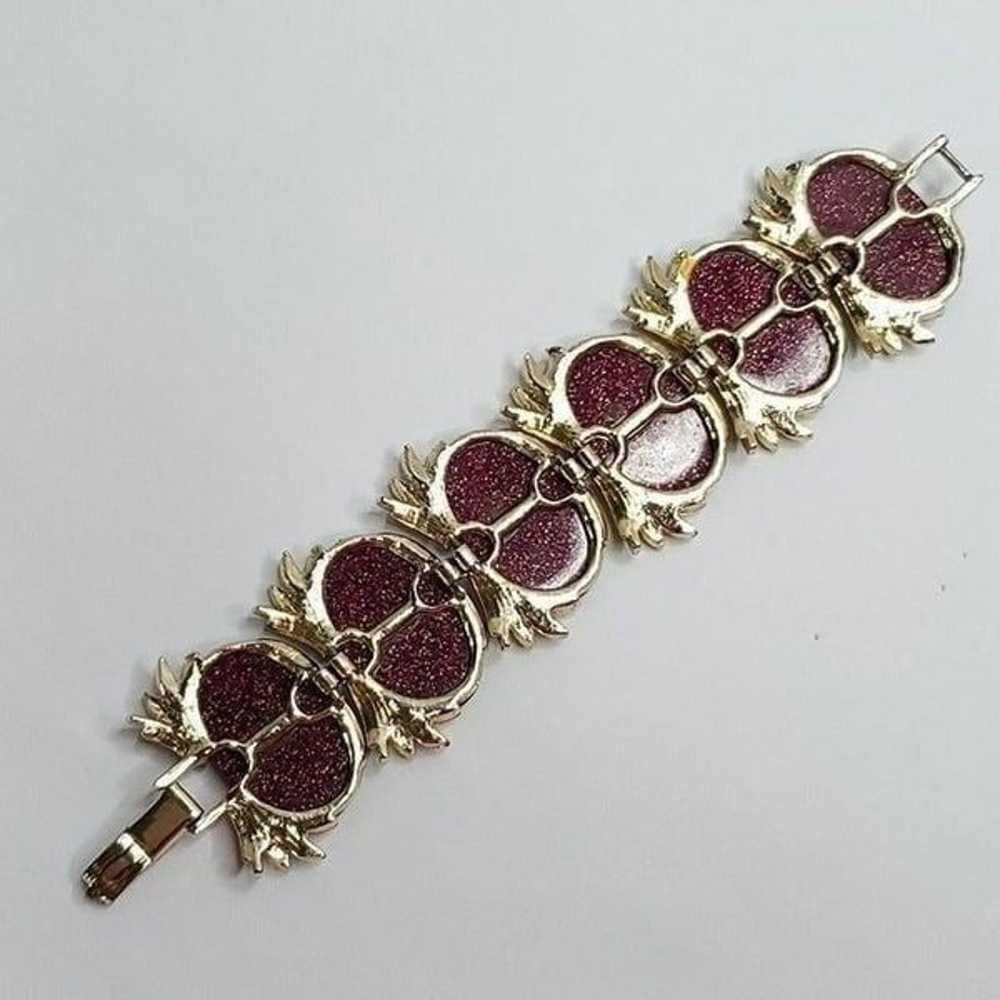 Vintage Chunky MCM Sparkle Glitter Lucite Bracele… - image 6