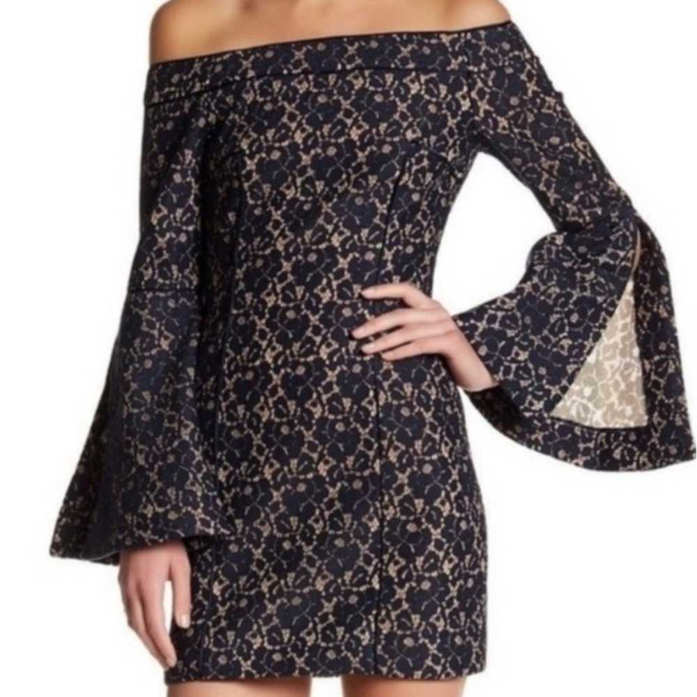 $259 NEW KEEPSAKE Too Soon Navy Blue Lace Flare B… - image 4