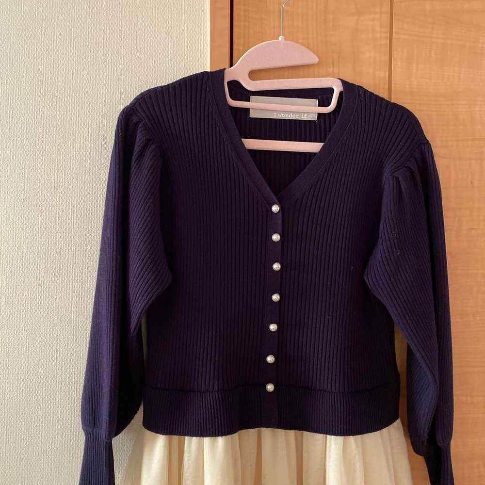 ⭐️Excellent condition Ginza Maggy knit chiffon dr… - image 2