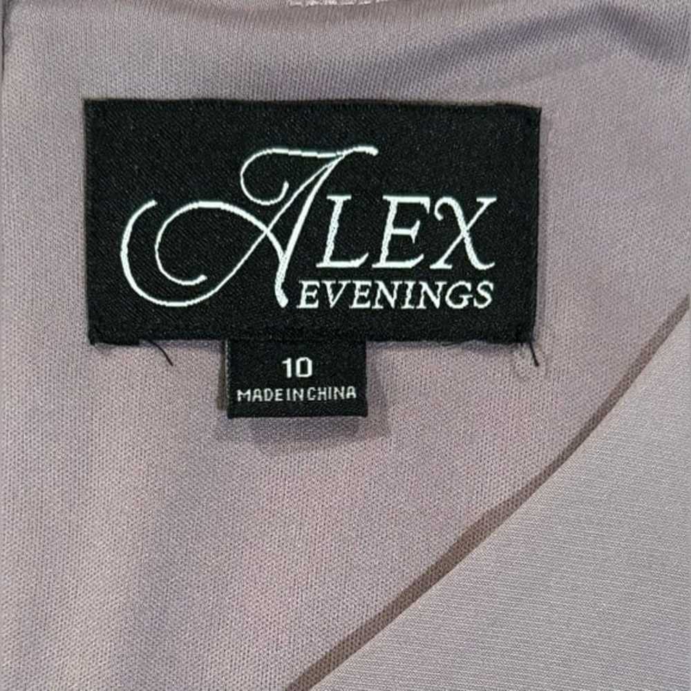 Alex Evenings Embroidered Lace Mock Jacket Cockta… - image 9