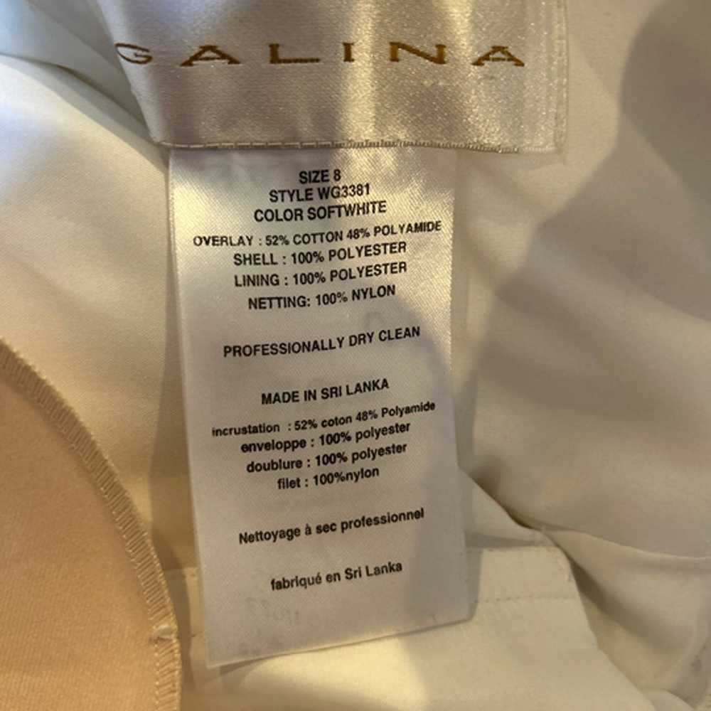 Galina Wedding Gown Size 8 Model WG3381 Fit And F… - image 5