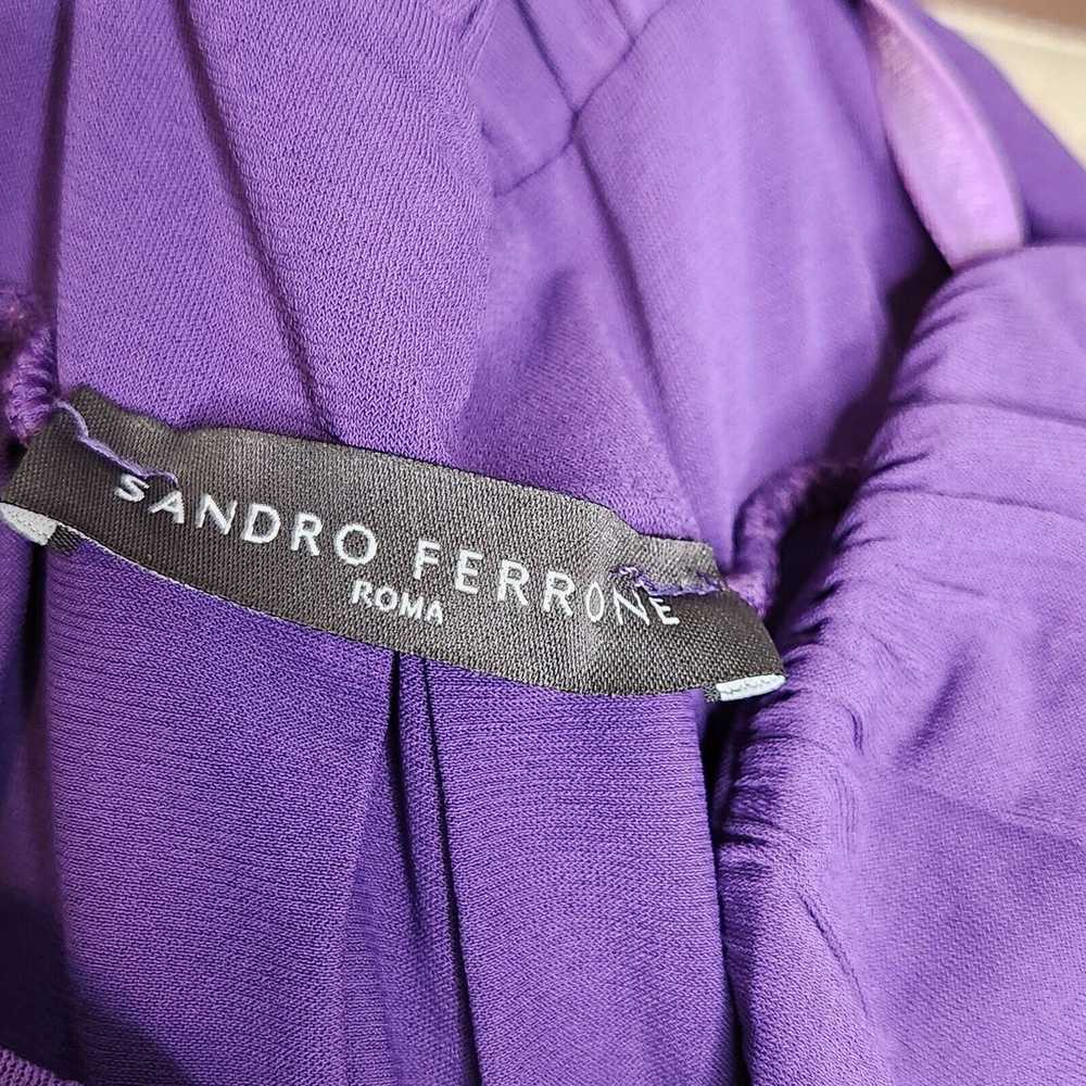 Sandro Ferrone Roma Womens Mini Dress Purple Size… - image 7