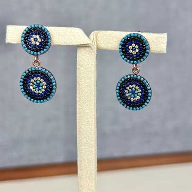 Turkish Evil Eye Double Earrings