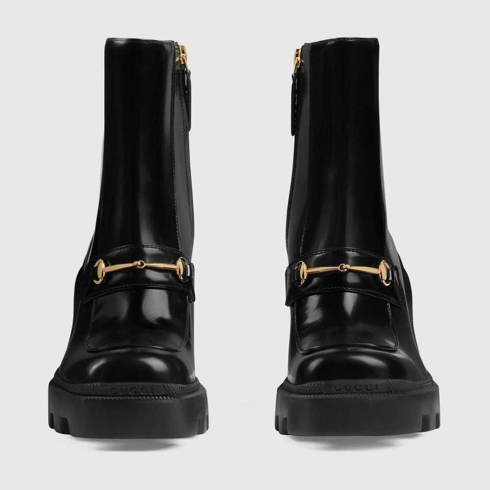 Gucci Leather boots - image 3