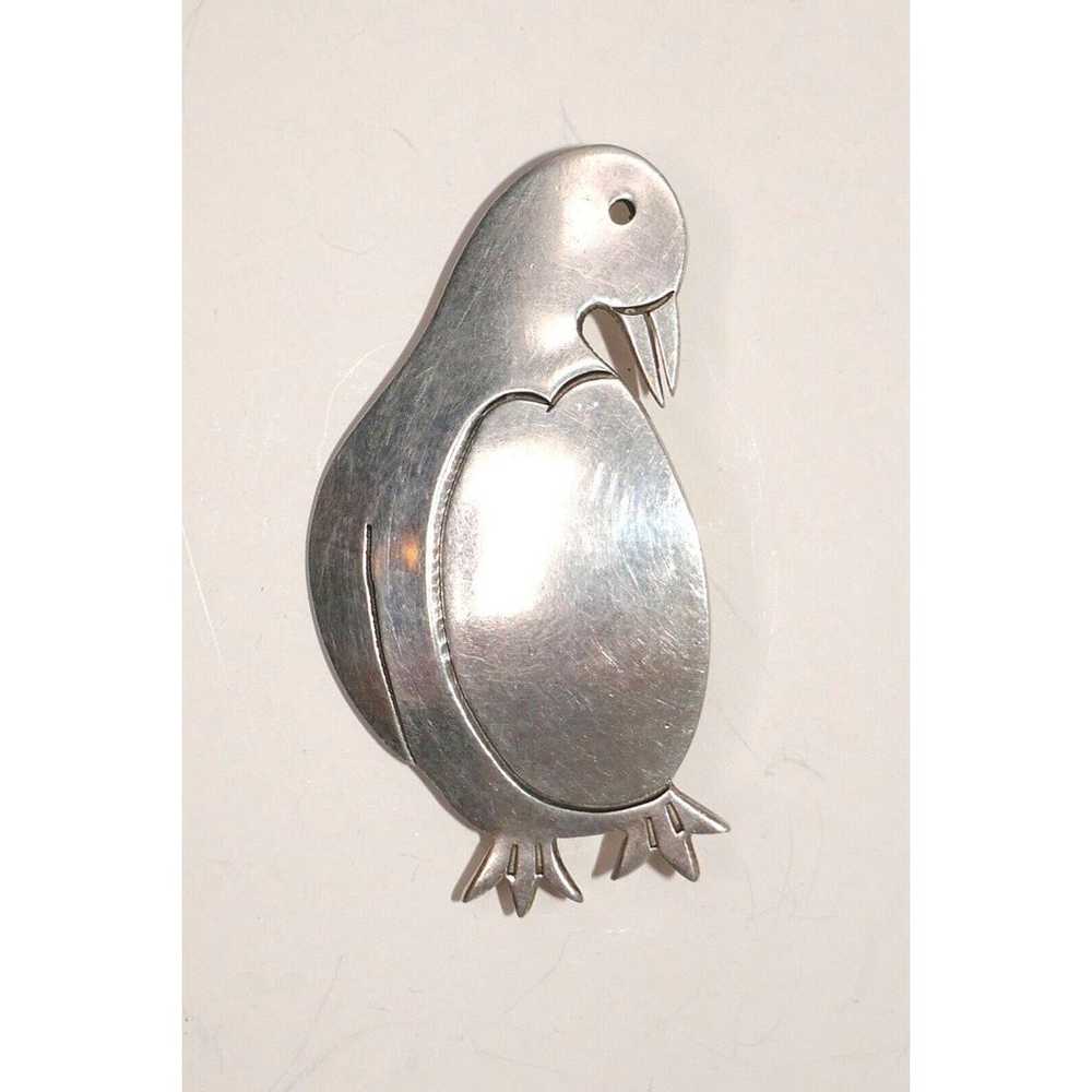 Sterling Silver 925 Mexico TC-67 Penguin Brooch P… - image 1