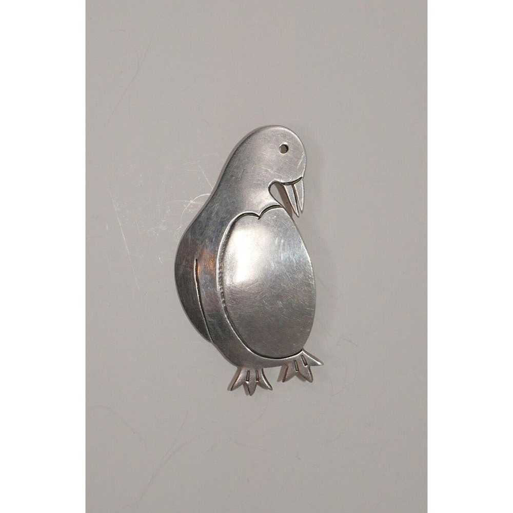 Sterling Silver 925 Mexico TC-67 Penguin Brooch P… - image 2