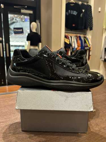 Prada Prada black patent leather americas cup