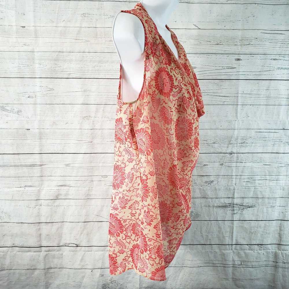 Vintage Vita Blouse in Soft Pink and Beige Floral… - image 3