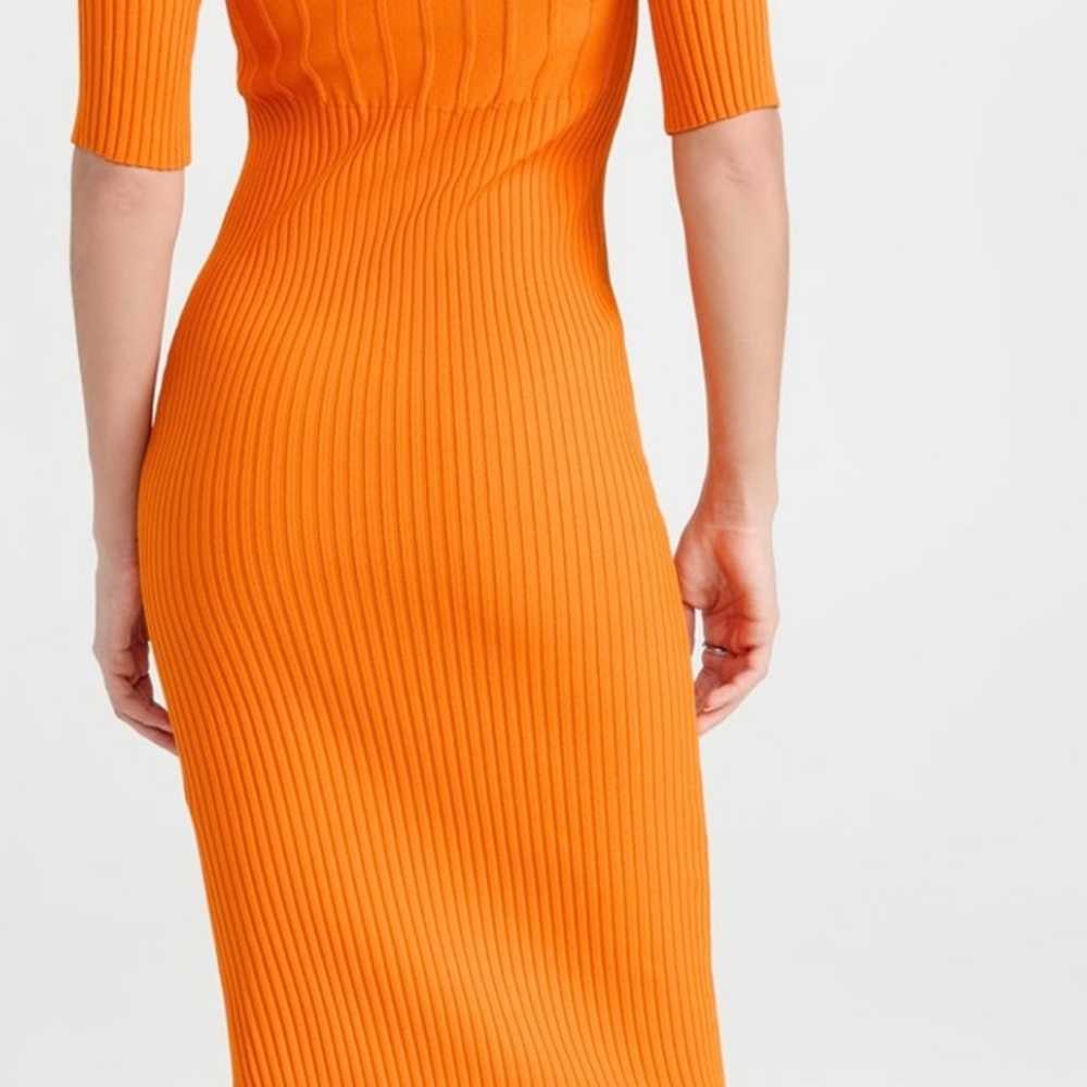 Frame - Ribbed-knit midi dress size M - image 5