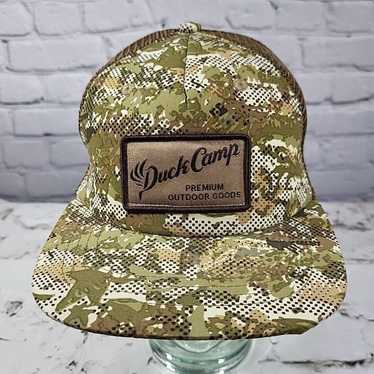 Vintage Duck Camp Camo Snapback Hat Adjustable Bal