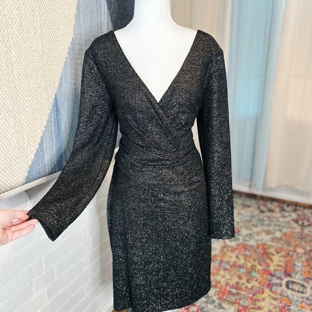 Talbot Runhof Black Sparkly Dress - image 1