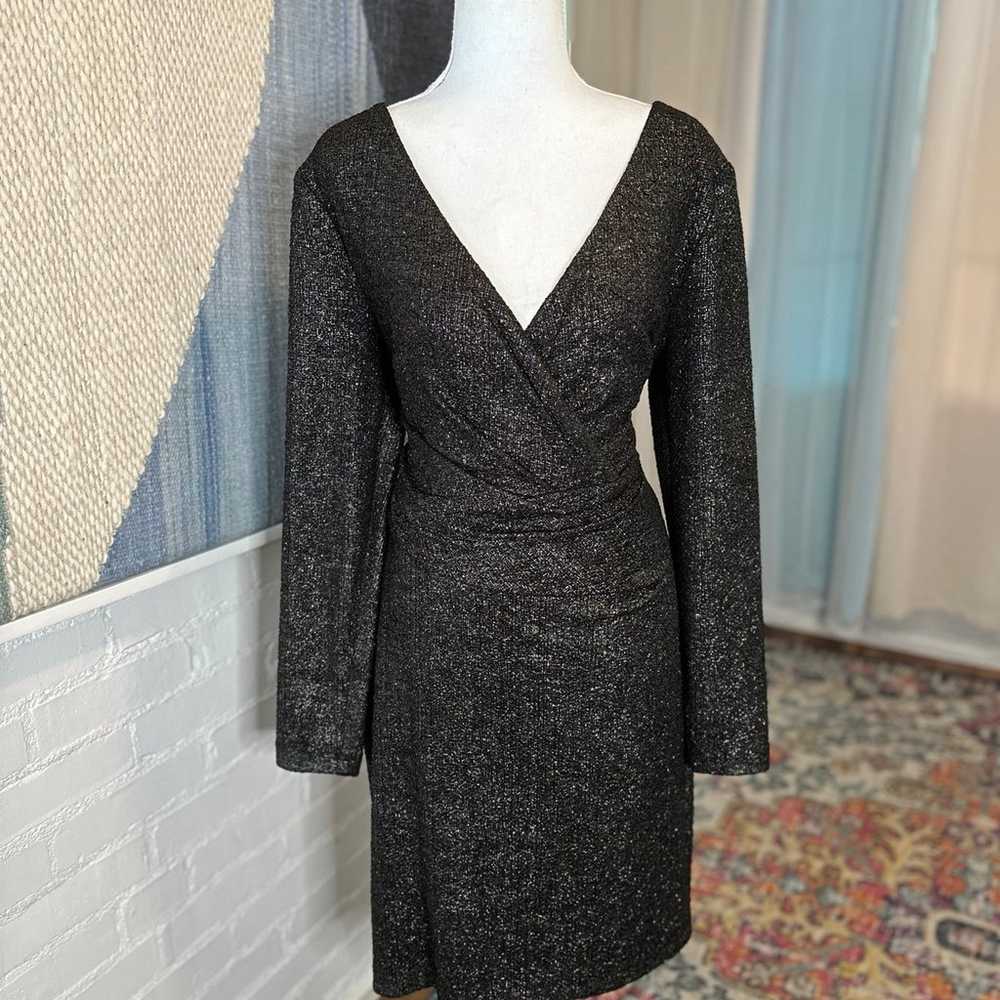 Talbot Runhof Black Sparkly Dress - image 4