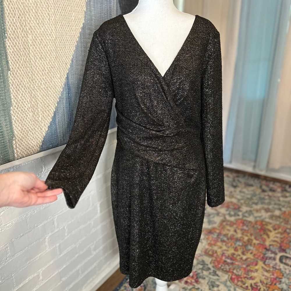 Talbot Runhof Black Sparkly Dress - image 5