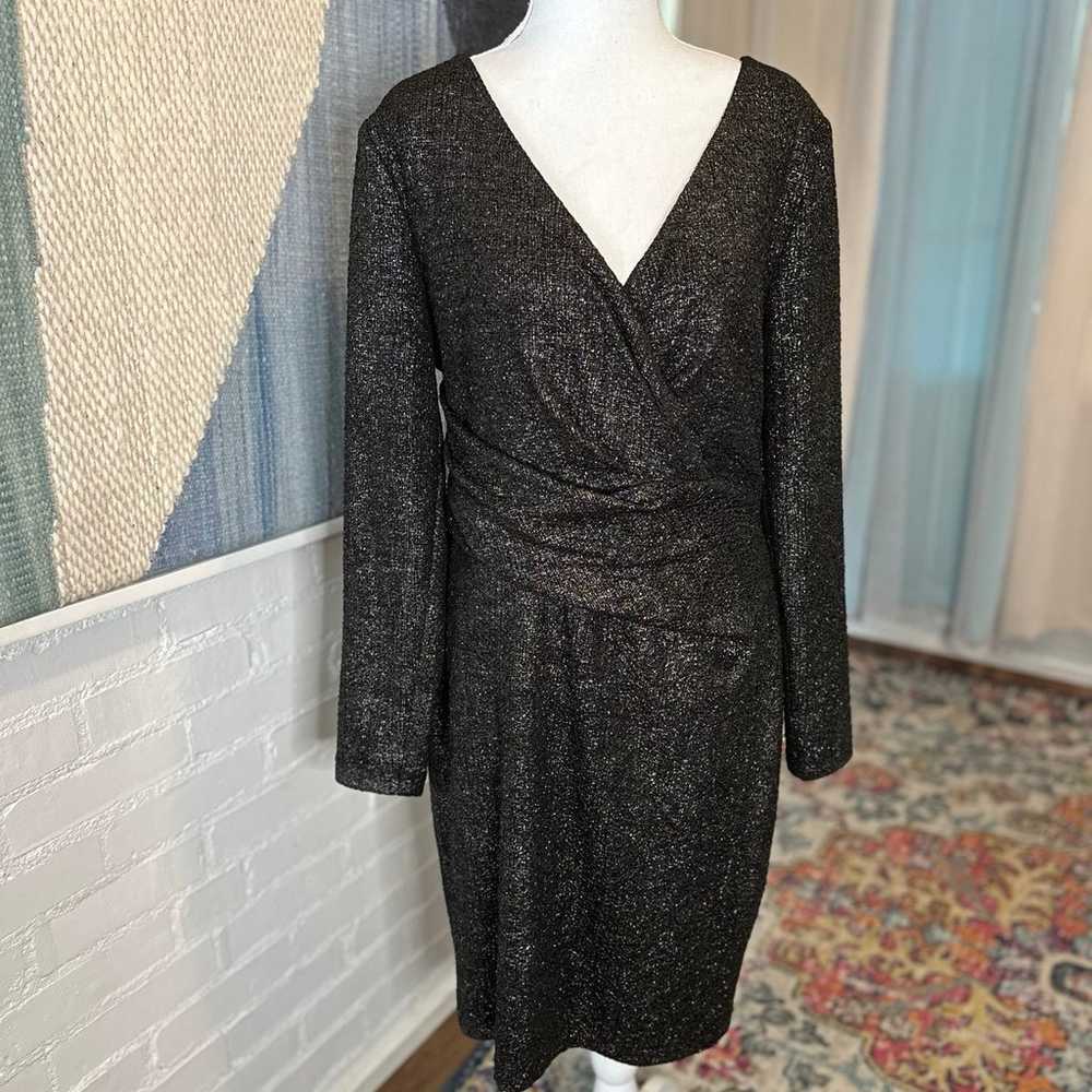 Talbot Runhof Black Sparkly Dress - image 6