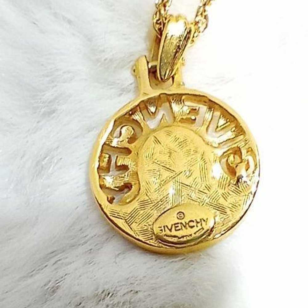 VINTAGE GIVENCHY Necklace Gold Rhinestones - image 4