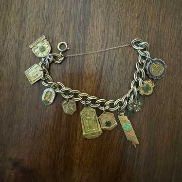 Vintage 4-H Pin Charm Bracelet