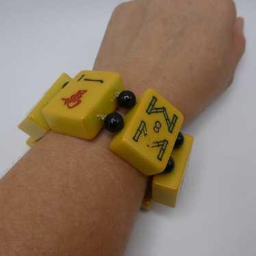 Mahjong Tile bakelite bracelet