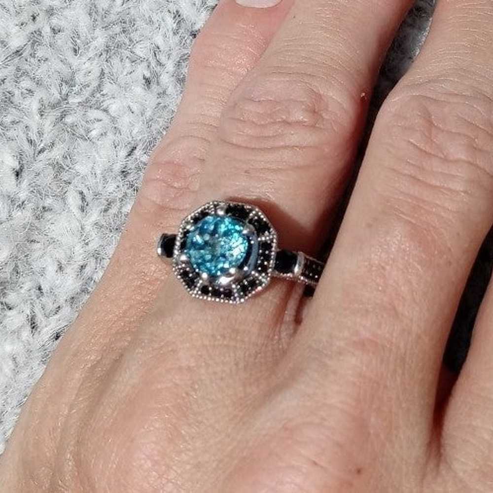 Apatite and Black Spinel Ring - image 10