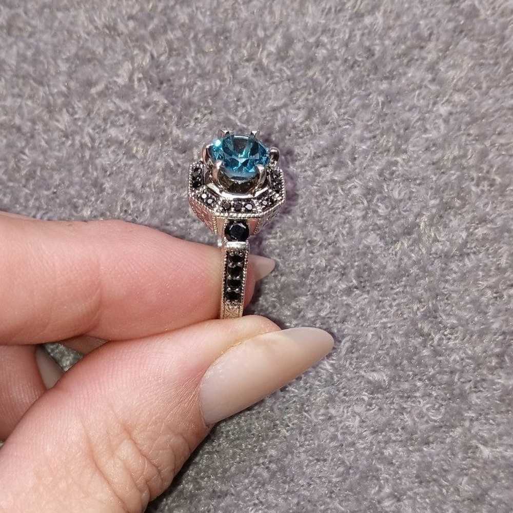 Apatite and Black Spinel Ring - image 3