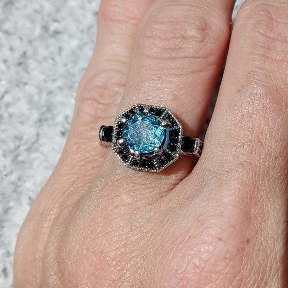 Apatite and Black Spinel Ring - image 5