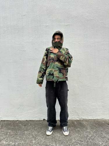 Military × Vintage Vintage Army Hooded Military Ja