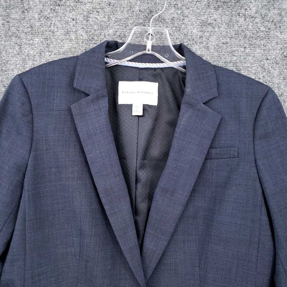 Banana Republic Navy Blue Wool Blend One Button S… - image 3