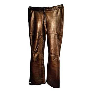 Max Mara 's Leather straight pants - image 1